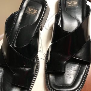 Via Spiga Black Abbrasivato Sandal